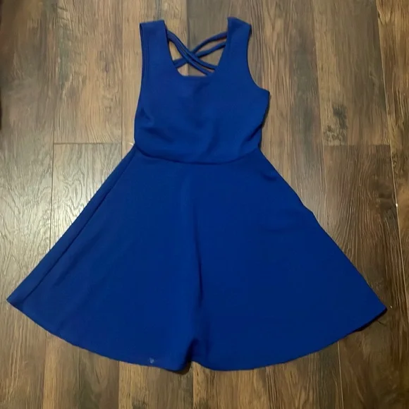 blue dress for baby girl Wedtrend Women Royal Blue A Line Spaghetti Straps Plus Size Bridesmaid Dress, Royal Blue / US14 main image 1